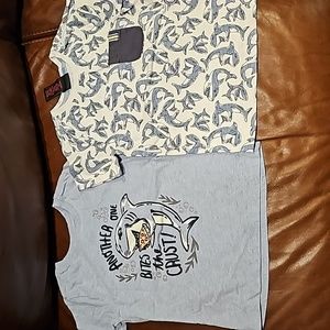 2 packs of shark graphic tees